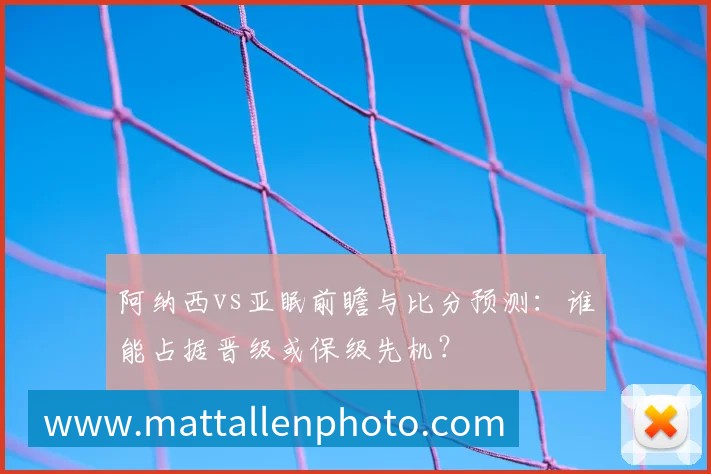 阿纳西vs亚眠前瞻与比分预测:谁能占据晋级或保级先机?
